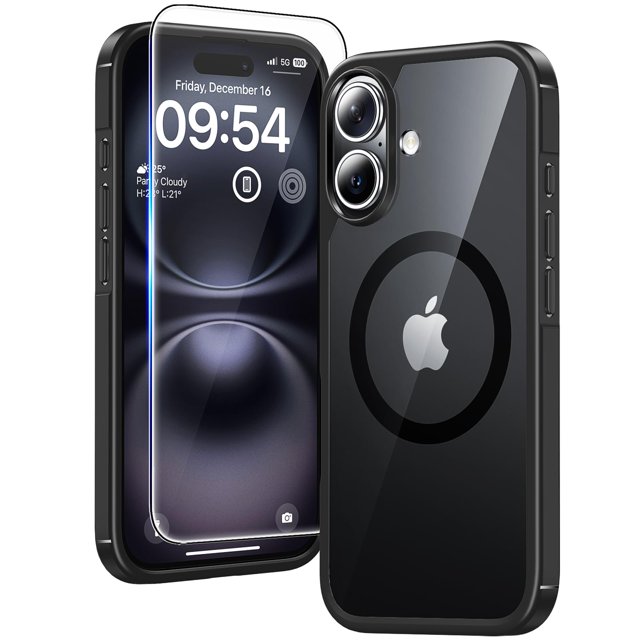 Funda TAURI 3 en 1 para iPhone 16 Plus con 2 protectores de pantalla