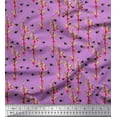 thumbnail image 1 of Soimoi Cotton Cambric Fabric Leaves,Floral & Honey Bee Insects Print Fabric by The Yard 56 Inch Wide, 1 of 1
