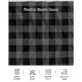 thumbnail image 7 of Pastoral Style Bed Skirt Queen Size 18" Drop Black Grey Lattice Ruffled Wrap Around Bed Skirts Adjustable Elastic Bedskirt Dust Ruffle for Queen Size Bed, 7 of 7