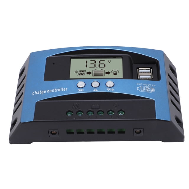 Solar Solar Panel Controller MPPT 12V/24V Charging Controller Dual USB DC Rechargeable Solar Charge Controller