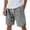 Gray, variant on Chino Shorts Men Big and Tall Elastic Waist Drawstring Bermuda Shorts Spilt Draped Shorts Weekend Clothes
