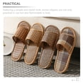 thumbnail image 2 of 1 par de zapatillas nórdicas de ratán zapatillas tejidas tejidas de hierba en casa para hombres mujeres, 2 of 6