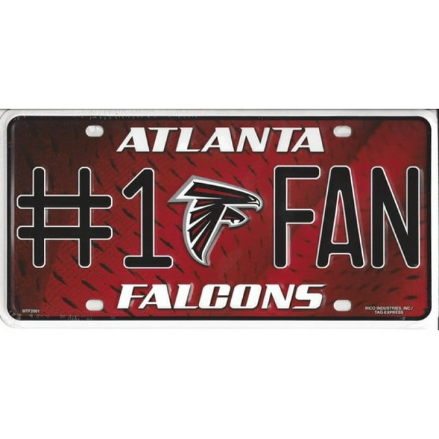 Plaque d'Immatriculation Fan 1 des Atlanta Falcons