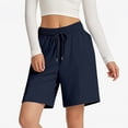 thumbnail image 4 of Axiiglly Bermuda Shorts for Women Drawstring Elastic Waist Summer Casual Shorts with Pockets 2026, S-2XL, 4 of 5