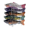 thumbnail image 4 of 5 piezas señuelos de pesca Swimbaits para principiantes Equipo de regalos Cebos de pesca Latos para natación para trucha de bagre de perca, 4 of 8