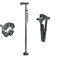 thumbnail image 1 of SNNROO Walking Cane  Adult Collapsible Cane for Walking Self Standing Adjustable Folding Cane with T Handle & Pivot Base Lightweight for Seniors-Black, 1 of 7