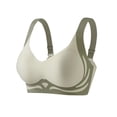 thumbnail image 5 of Sakmal Minimizer Bras for Women Jelly Bralette Green Plunge T-Shirt Bras for Women 2X, 5 of 5