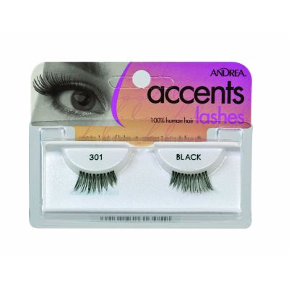 Ardell Accent False Eyelashes, Black, 301