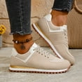 thumbnail image 2 of YLYL Women's Suede Sneakers Round Toe Non Slip Classic Retro Fashion Casual Running Walking Shoes, 2 of 9