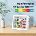 thumbnail image 4 of QenASHaing Air Quality Detector for Indoor Monitoring of Carbon Dioxide, Formaldehyde and VOC, 4" Display with Sound Alarm, Real-Time Temperature and Humidity Readings, 4 of 10