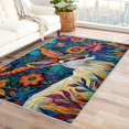 thumbnail image 1 of 2x3 Rugs Animal Area Rug, Colorful Carpet for Living Room Bedroom Entryway Wildlife Patterned Indoor Home Decor, Non Slip Soft & Low Pile Small Washable Rug ZH&308, 1 of 7