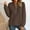 #233-Coffee, variant on Craaazy Women's Long Sleeve Shirts Half Zip Sweatshirts Crew Neck Solid Color Tops Gifts