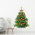 thumbnail image 4 of ABODELINE 4 Pack Christmas Tree Wall Decals Large DIY Christmas Tree Wall Peel and Stick Removable Xmas Tree Watercolor Stickers with Gift Box for Xmas Living Room Offices Home Decor, 4 of 6