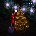 thumbnail image 5 of Gostoto 200LED Hanging Sphere Lights Battery Dimmable Waterproof Copper Wire Fairy Starburst Fireworks for Indoors Outdoors Christmas Decoration, 5 of 7