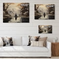 thumbnail image 4 of Designart "Enlightened Path in Grey Buddhism II" Spiritual Print on Natural Pine Wood, 4 of 5