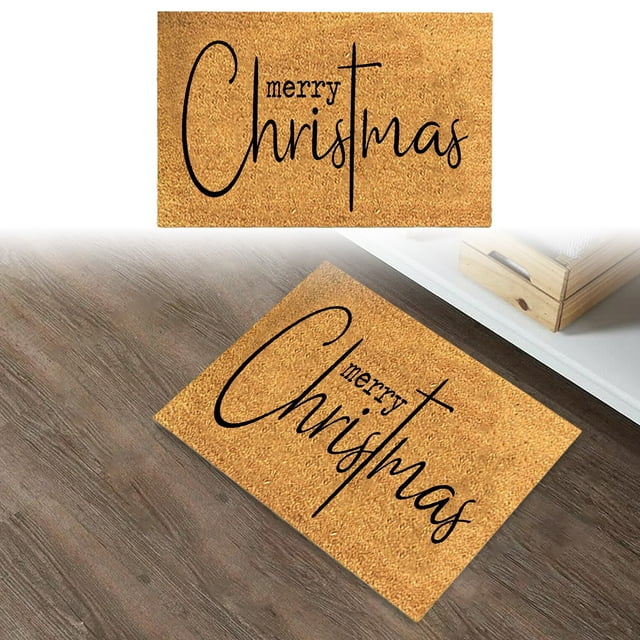 Christmas Decor Carpet Fun Christmas Door Mats Non Door Rugs For Entrance Front Door Outdoor Entrance Porch Mats Fun Christmas Floor Area Rugs For Living Room Polyester carpet