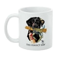thumbnail image 3 of The Perfect Day Black Lab Labrador Dog Buoy Crab Fishing White Mug, 3 of 5