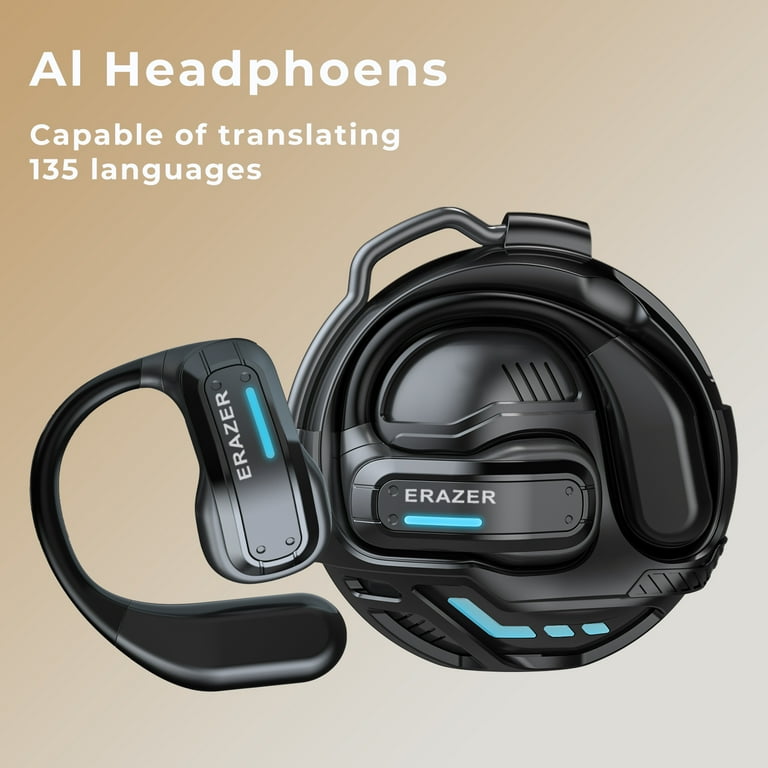 ERAZER X8 Wireless Bluetooth 5.4 Open-Ear Earbuds, AI Translator