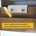 thumbnail image 3 of Window Locks, 4 Pack Aluminum Sliding Window Locks, Adjustable Frame Security Lock For Sliding Door With Keys, 3 of 5