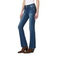 thumbnail image 2 of WallFlower Women's Luscious Curvy Bootcut Mid-Rise Insta Stretch Juniors Jeans (Standard and Plus), 2 of 7