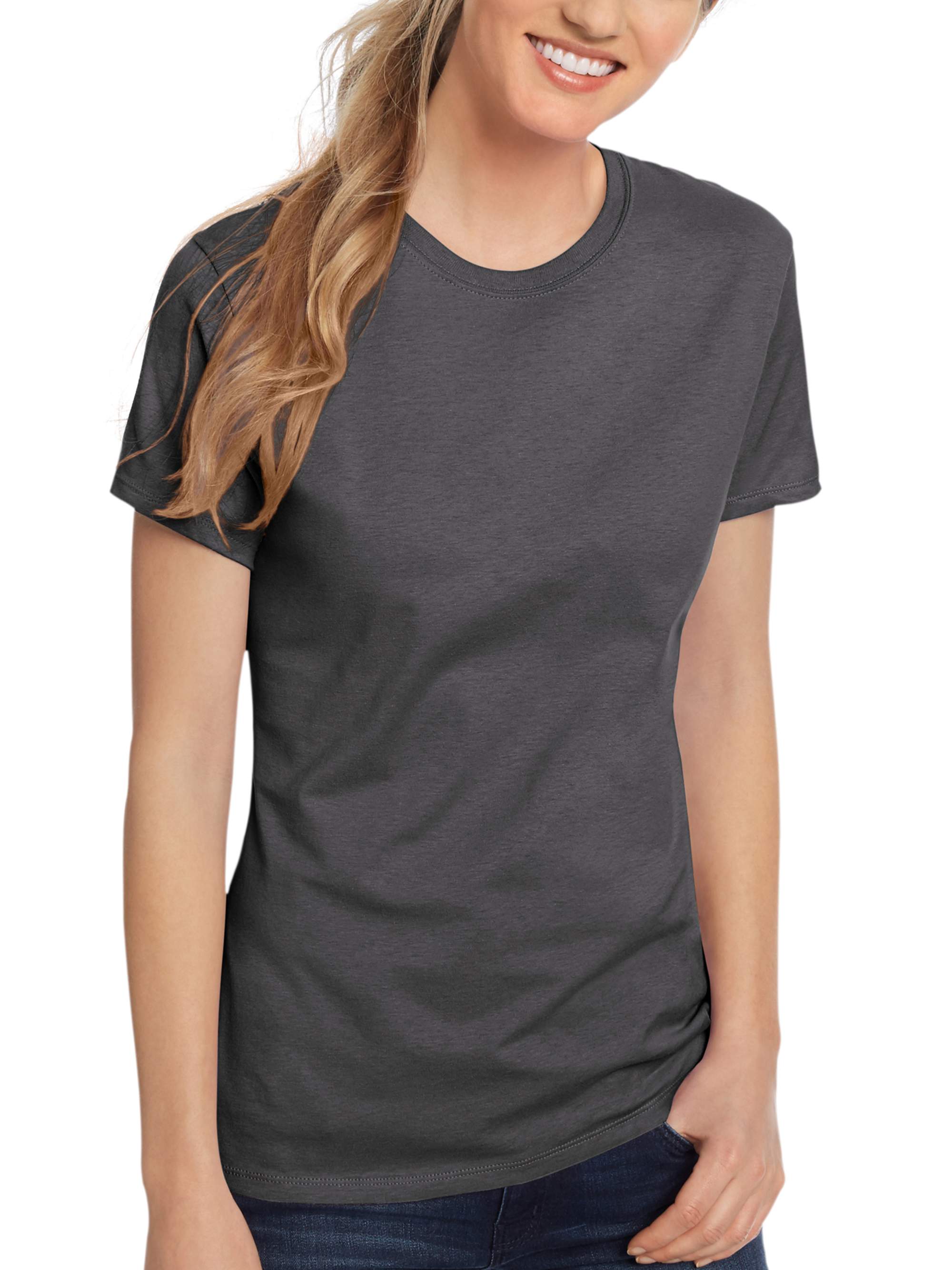 Hanes Women's Lightweight Short Sleeve Vneck Tshirt