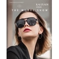 thumbnail image 3 of KALIYADI Aviator Sunglasses for Women,Retro Square Sun Glasses with 70s Vintage Style and UV Protection 2 Pack, 3 of 7