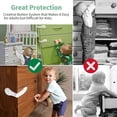 thumbnail image 4 of FLONOZZ Adjustable Baby Safety Lock Kit with Strong Adhesive, White, 10 Piece, 4 of 8