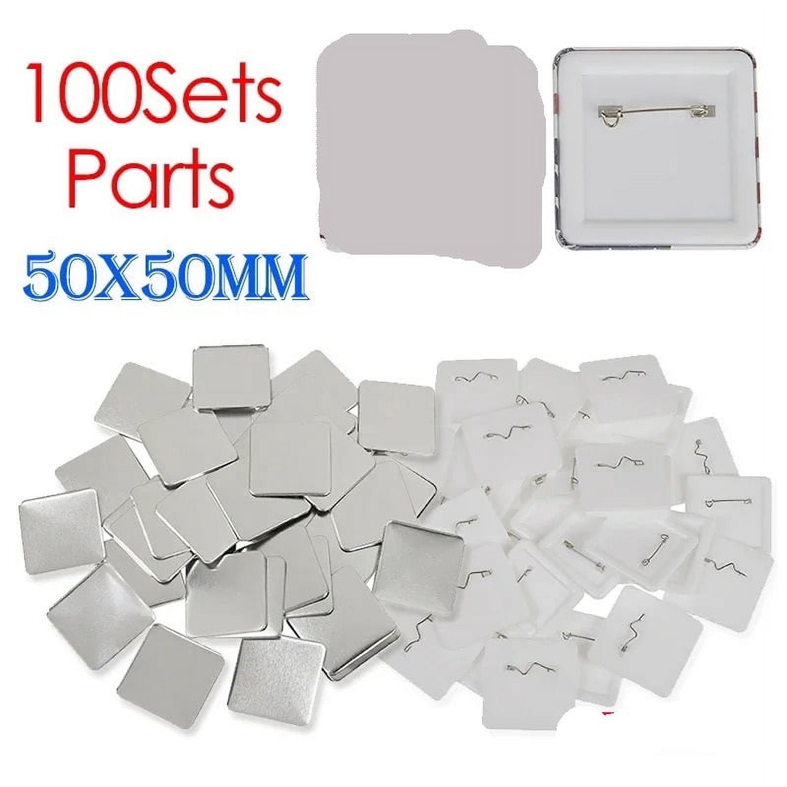 50MM Rotating Style Square Badge Button Maker Machine for DIY Making 50x50mm Fridge Magnets ,Beginner-Friendly