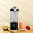 thumbnail image 4 of Portable Blender Juicer Cup 600ml | 10-Blade Ice Crushing | USB Rechargeable 3000mAh Battery | Stainless Steel Waterproof | High-Speed Mixing for Smoothies, Fruit Juice, Home or Travel, 4 of 5