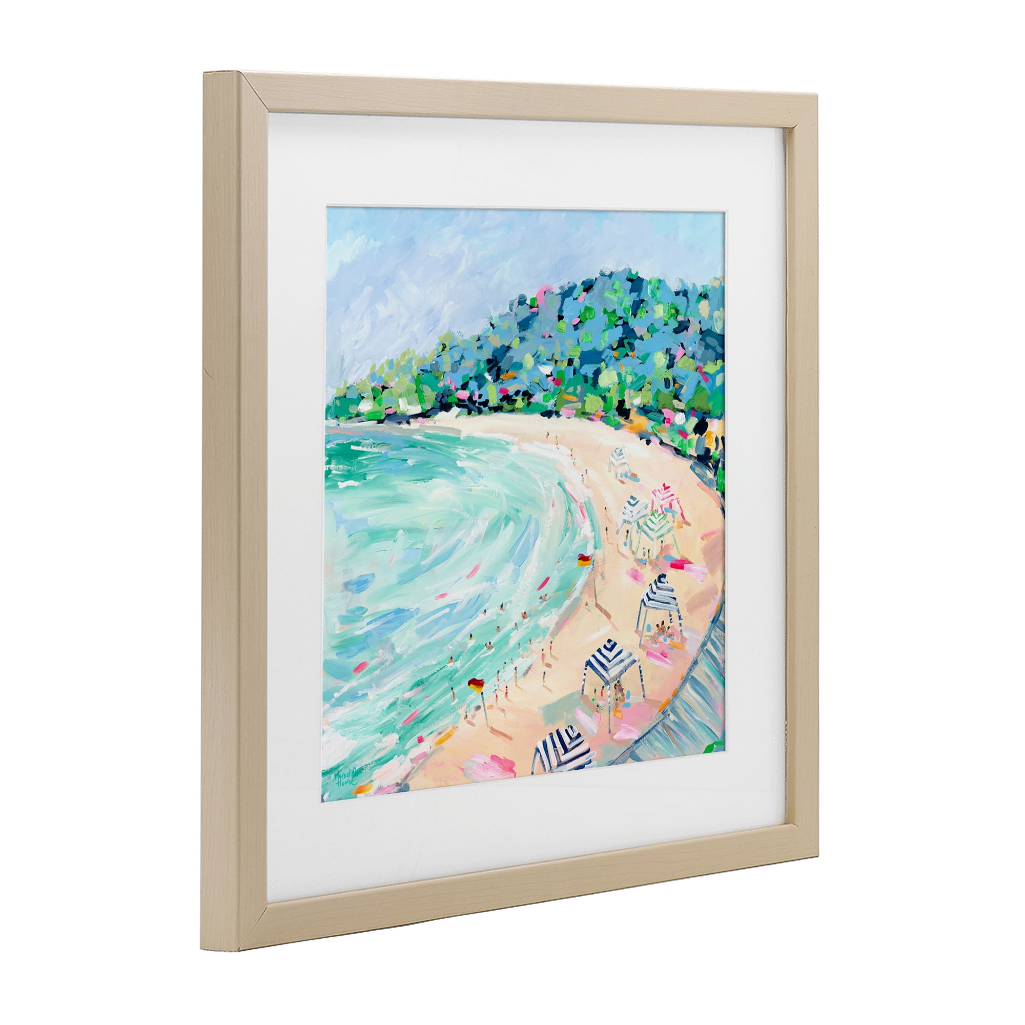 Stupell Industries Good Times Noosa Beach Birch Framed Print Under Glass, design by Meredith Howse