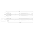 thumbnail image 3 of TEKTON 3/8 Inch Drive x 18 Inch Quick-Release Ratchet | SRH11118, 3 of 8