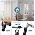 thumbnail image 5 of Urbanest Adjustable Single Curtain Rod Set Lance Finials – 5/8-Inch Diameter, With Black Rod, 48–84 Inches, 5 of 5