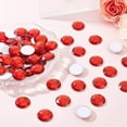 thumbnail image 6 of 50Pcs 25mm Flat Back Round Acrylic Rhinestone Red Self-Adhesive Round Jewels Large Plastic Gems Embelishments Stick On Jewels Circle Gems for Costume Making Cosplay Crafts for diy, 6 of 8