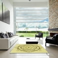 thumbnail image 6 of Ahgly Company Indoor Square Patterned Sun Yellow Area Rugs, 5' Square, 6 of 6