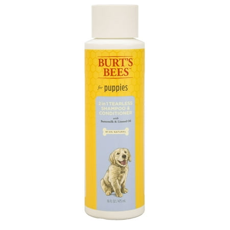 Burts bees tearless 2 in 1 shampoo and conditioner for puppies, 16-oz (Best Drugstore Shampoo And Conditioner For Permed Hair)