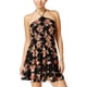 thumbnail image 1 of Bee Darlin - Vestido ajustado y acampanado con tiras en la espalda para mujer, negro, 1/2, 1 of 1