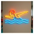 thumbnail image 2 of Letrero De Neón Para Natación, Luz LED Regulable Para Piscina, Ideal Para Escuelas De Natación, Clubes, Gimnasios Y Complejos Deportivos 45cm, 2 of 3