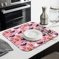 thumbnail image 3 of Cute Pumpkin Ghost Halloween Pattern Dish Drying Mat for Kitchen 1 Pack, Ultra Absorbent Microfiber Dishes Drainer Mats,16x18in(41x46cm), 3 of 6