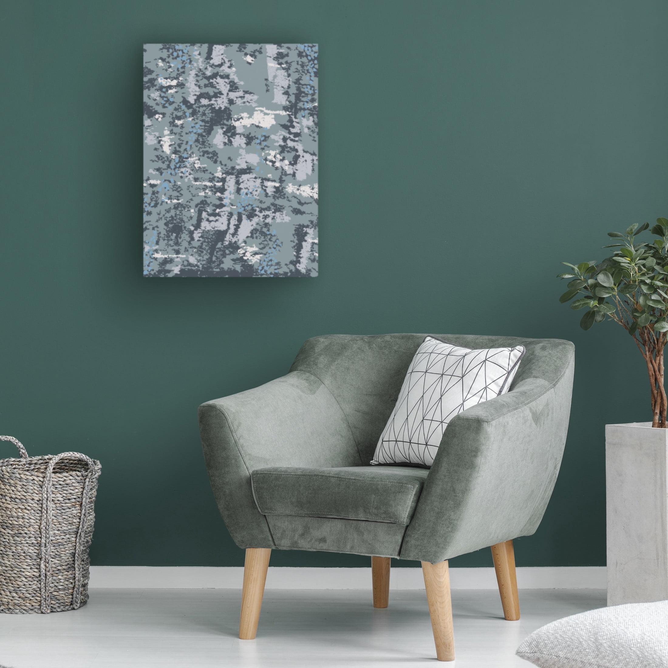 Canvas Wall Art - Maliq 'Topology 2-2' Wall Art for Living Room, Bedroom, or Office Décor by Trademark Fine Art - 14 x 19 Inches