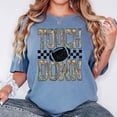 thumbnail image 7 of Camo Touchdown Football Shirt for Men Women & Teens Game Day Checkered Tailgate Graphic Tee Blue Jean Shirt Medium, 7 of 7