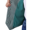 thumbnail image 5 of Agnes Orinda Plus Size Vest for Women Plaid Sleeveless Button with Pockets Vests 1X Blue Green, 5 of 6