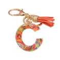 thumbnail image 2 of Key Chain 26 Letters Fruit Pattern Women Compact Long Lasting Key Ring Bag Decoration, 2 of 8