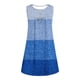 thumbnail image 2 of Vestido sin Mangas para las Mujeres Fragmentado Flash de Colores Impreso Botón Suéter Cuello Redondo Vestido, Vestido de Fiesta de Poliéster para Diario, Muestra Caso, 2 of 5