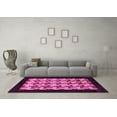 thumbnail image 3 of Ahgly Company Indoor Round Abstract Pink Modern Area Rugs, 7' Round, 3 of 4