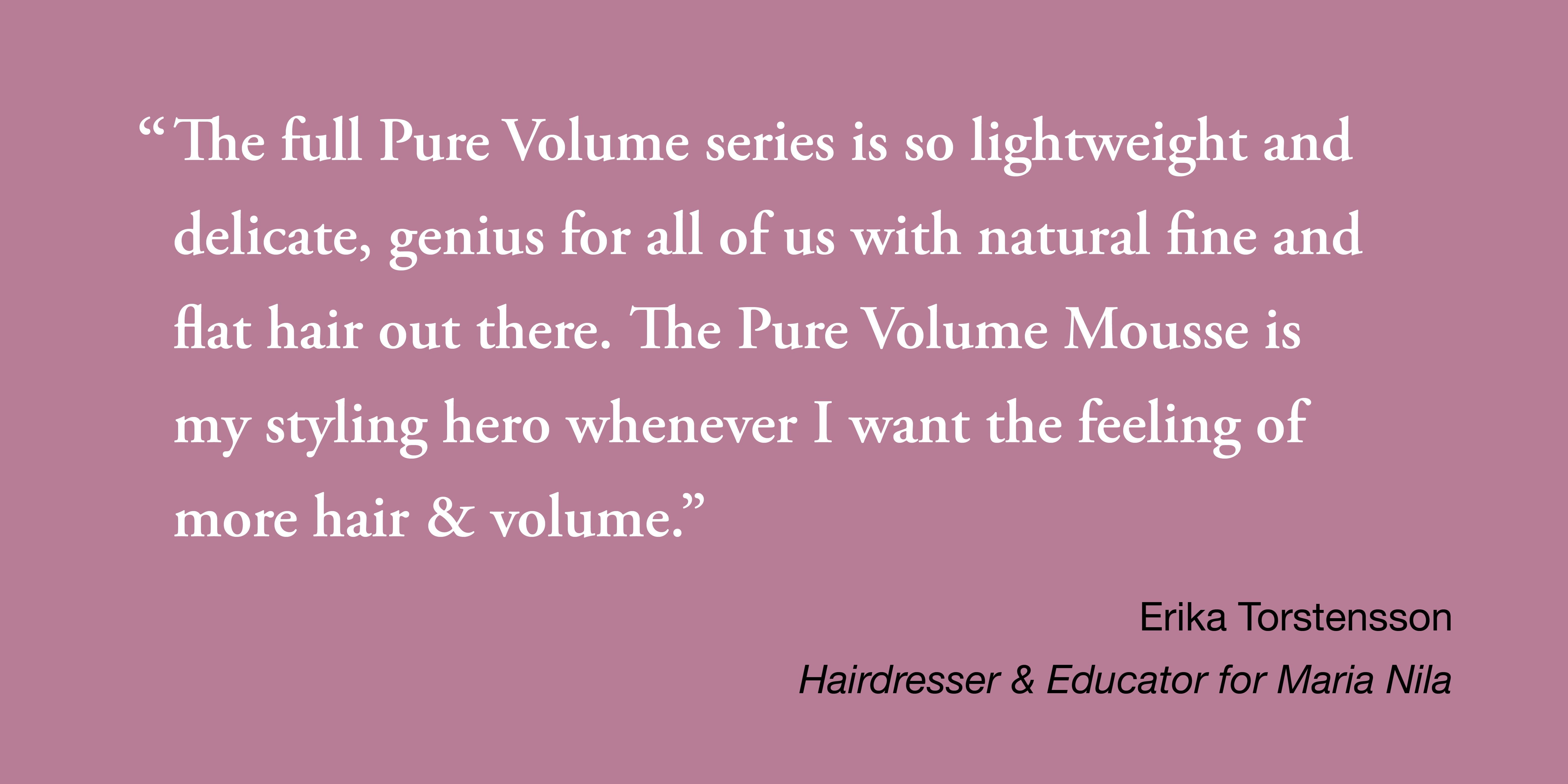 Maria Nila Pure Volume, Hair Mask 8.5 Fl Oz, Vitamin B5 Gives Volume to Thin & Fine Hair, 100% Vegan & Sulfate/Paraben free