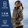 thumbnail image 5 of Shadow Women's Heated Hunting Hoodie - Available in Mossy Oak® and Real Tree® by Gobi Heat, 5 of 11
