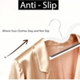 thumbnail image 3 of Short Neck Plastic Hangers,Heavy Duty Clothes Hangers Pants Hangers Non Slip 360° Swivel Hook,Space Saving Closet Organizer for Shirts, Coats, Pants, 3 of 7