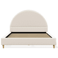 thumbnail image 4 of DG Casa Mila Queen Boucle Arched Headboard Platform Bed, 4 of 11