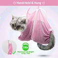 thumbnail image 3 of Cat Bathing Bag Adjustable Multifunctional Grooming Bag for Bathing Nail Trimming Visits Stress- Handling, 3 of 8