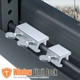 thumbnail image 4 of Hearth & Gear Round Handle Silver Stainless Steel Window Lock Non Perforated Door And Window Lock Sliding Door Lock And Nose Clamps for Nose U Bracket Workmate Clamps Wrapping Clamps Tube Bracket, 4 of 6